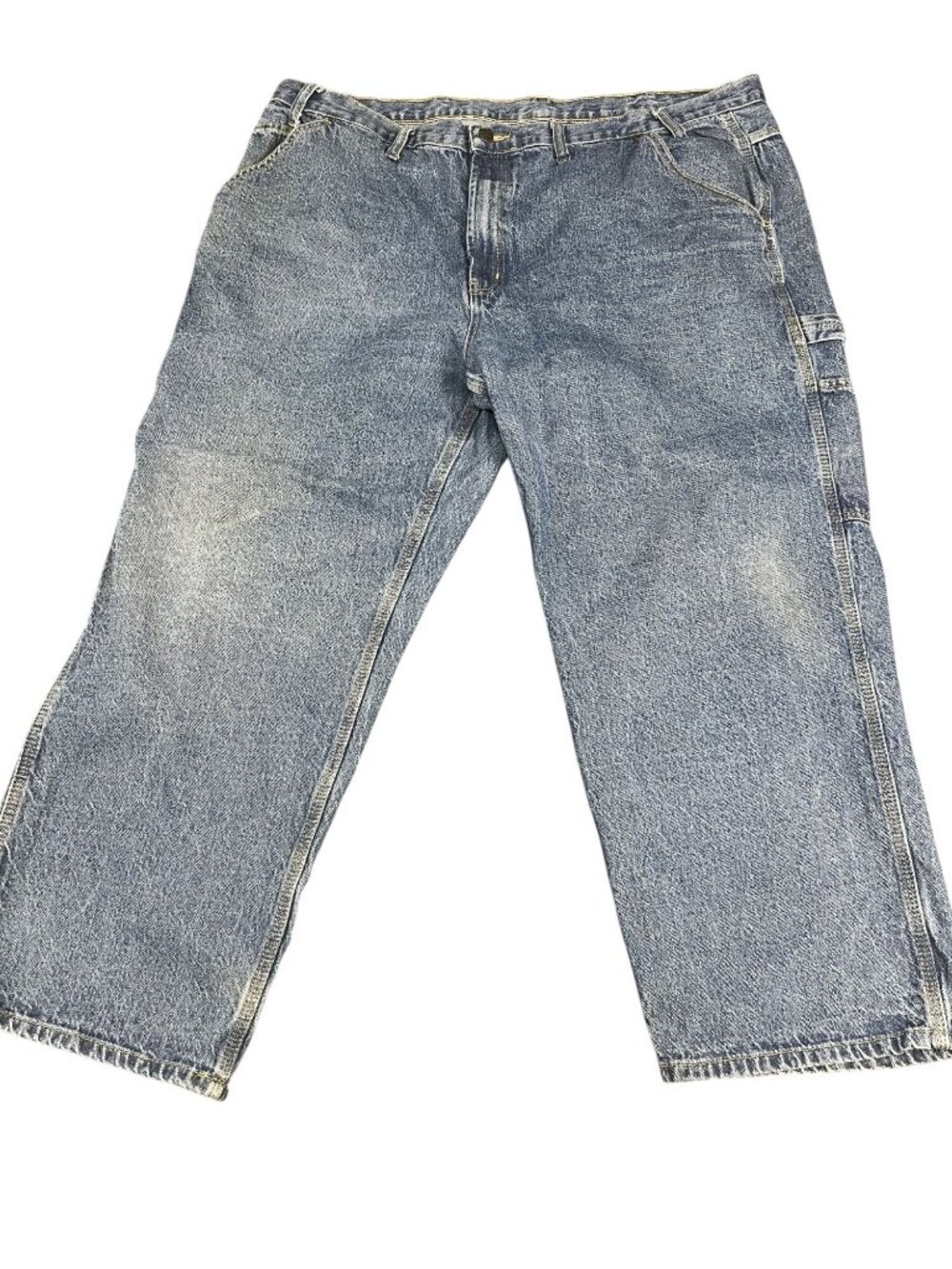 Rural King Mens Blue Denim Carpenter Jeans Size 46x29